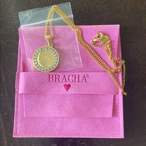 Gold Coin Pendant Necklace with Delicate Chain